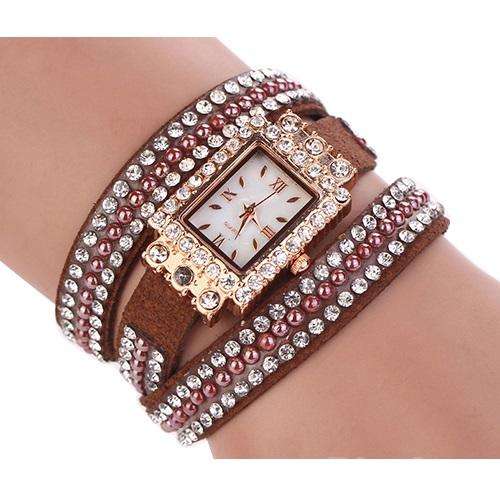 Ladies Stunning & Sparkly Rhinestone Wrap Watch